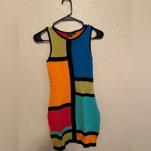 Vintage Nicki Minaj Color Block Dress Vintage Forever21